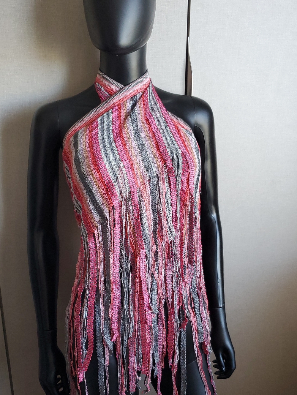 Missoni NWOT Multi Use Fringed Knit Shawl Coverup - Picture 2 of 10